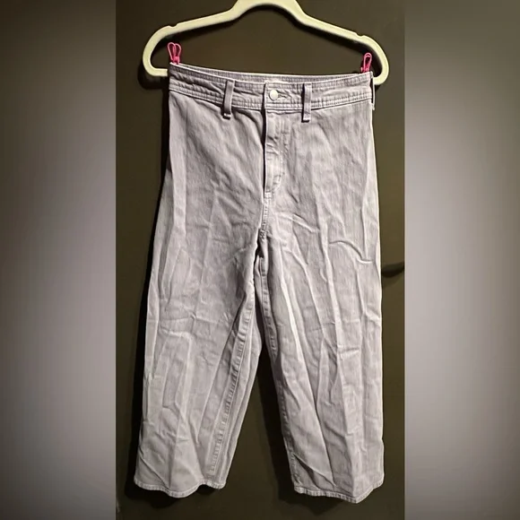 Universal Thread Sailor Wide Leg Lavender Denim Jeans Size 6 - Picture 1 of 4